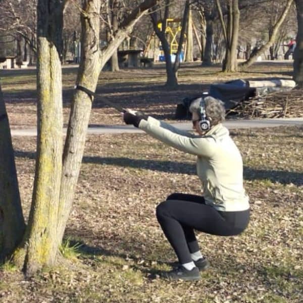 camminata metabolica squat